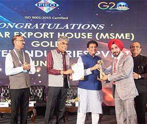 FIEO GOLD TROPHY, Supple Tek, Excellence in Basmati Rice Export 2020-2021